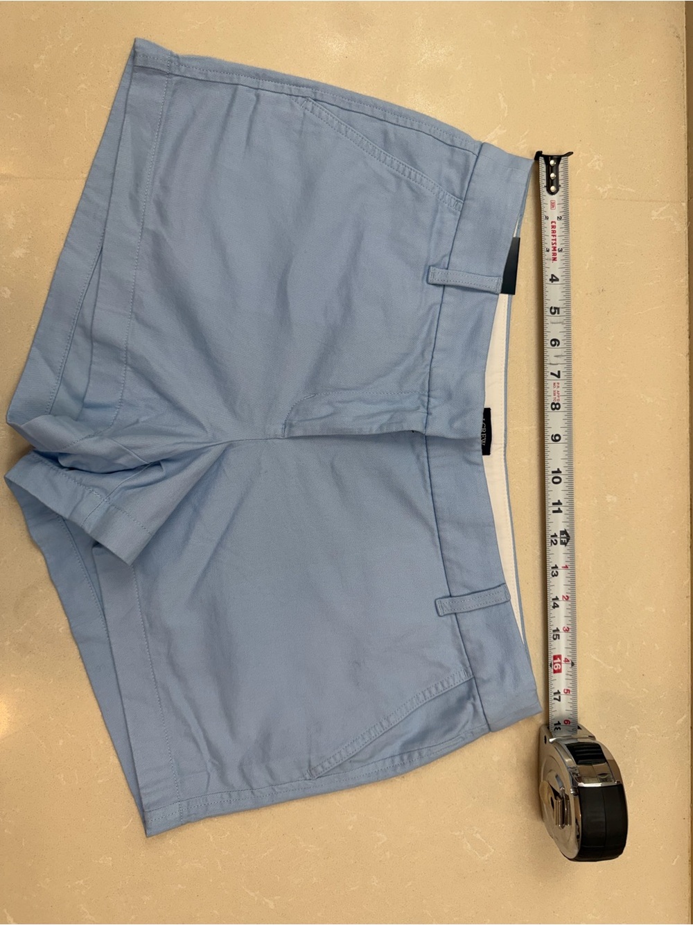J. Crew Light Blue Men's Flat-Front Performance Shorts